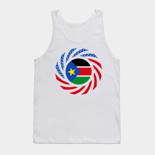 South Sudanese American Multinational Patriot Flag Series Tank Top